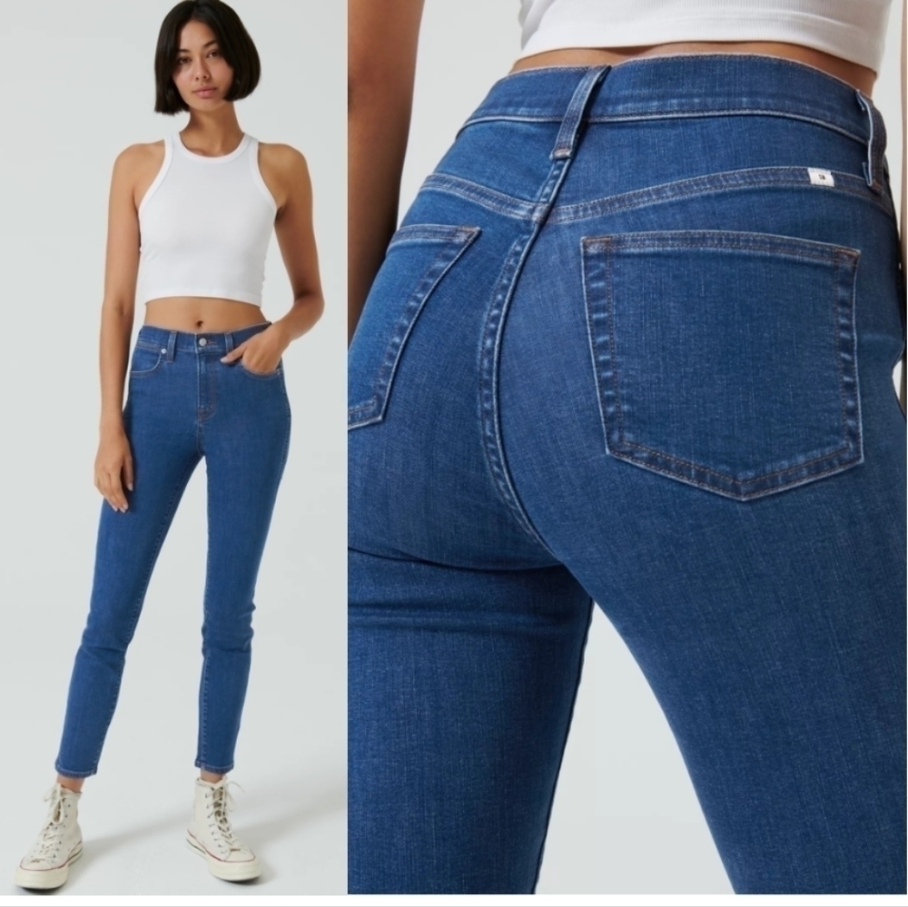 Aritzia Sunday Best | Switch High Rise Skinny in 90s Medium Blue